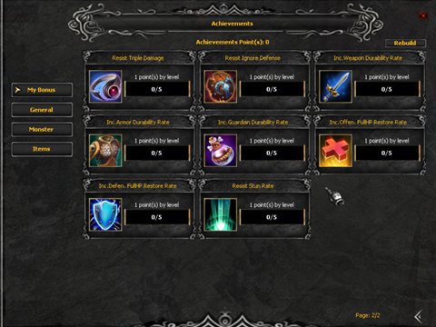 Master Stats in game